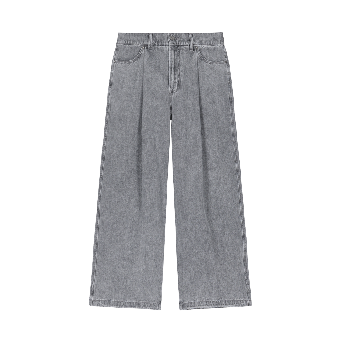 지오송지오 컬렉션 와이드 텐셀 데님 팬츠 그레이 BI3PT325GY(ZIOSONGZIO COLLECTION Wide Tencel Denim Pants Grey)