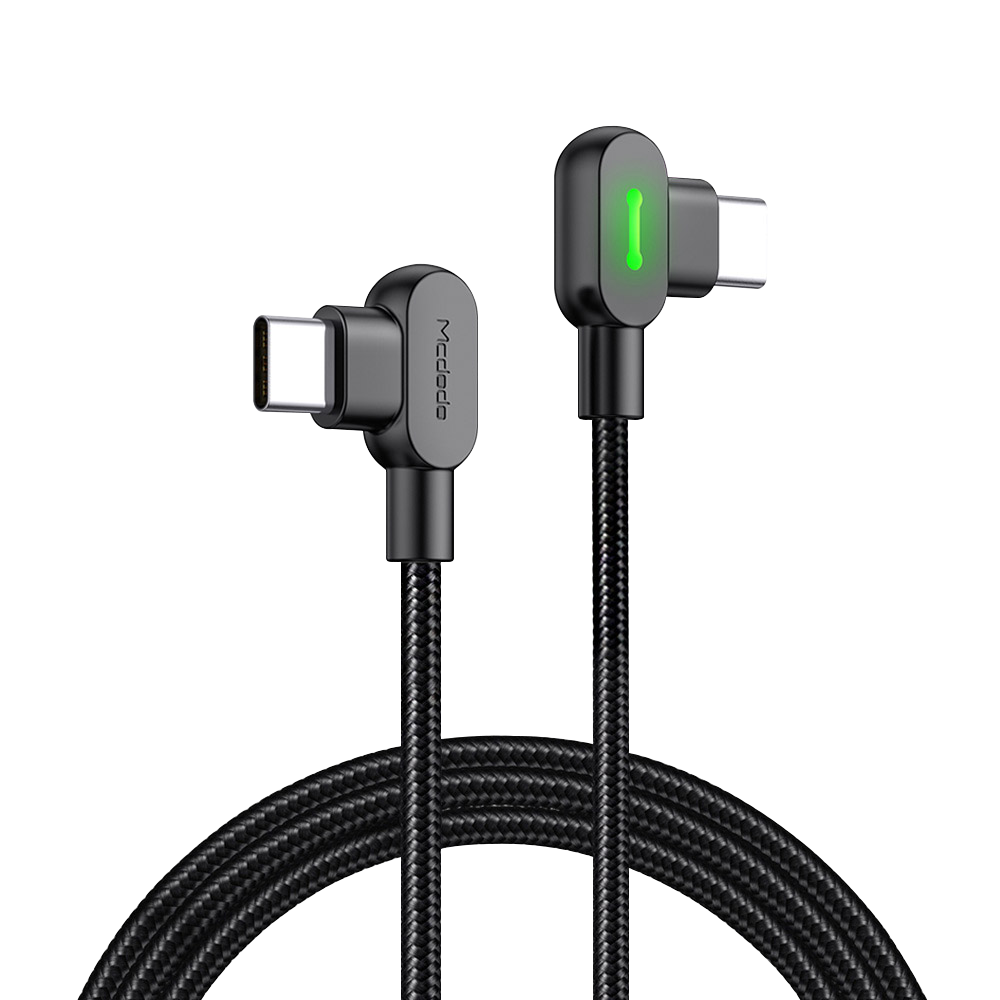맥도도 90도 라이트 C타입 to C타입 PD 고속충전 케이블 1.5m CA808(Mcdodo 90° Light C to C PD Fast Chaging Cable 1.5m CA808) - 1