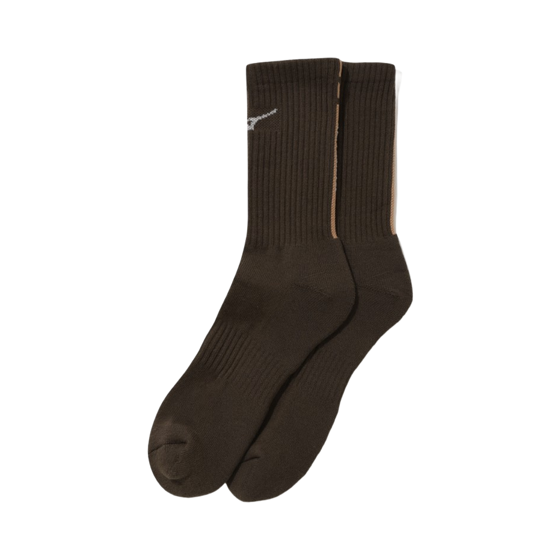 커버낫 x 미즈노 리플렉티브 쿠셔닝 삭스 브라운(Covernat x Mizuno Reflective Cushioning Socks Brown)