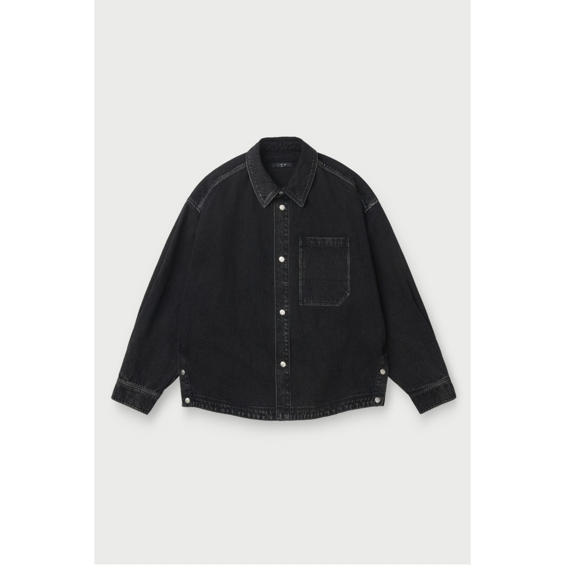 이로 첸 페이디드 데님 워크 자켓 블랙(Iro Chen Faded Denim Work Jacket Black) - 2