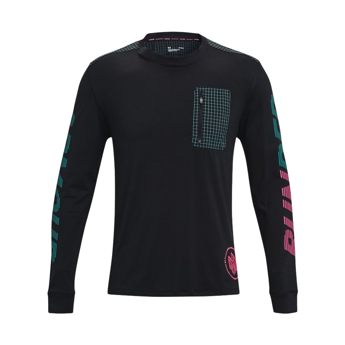 1370330-001 Under Armour Run Anywhere Long Sleeve T-Shirt Black