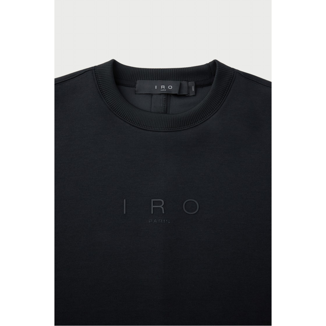 이로 바지옹 라운드 반팔 쿠션 티셔츠 블랙(Iro Vasion Round Short Sleeve Cushion T-Shirt Black) - 4