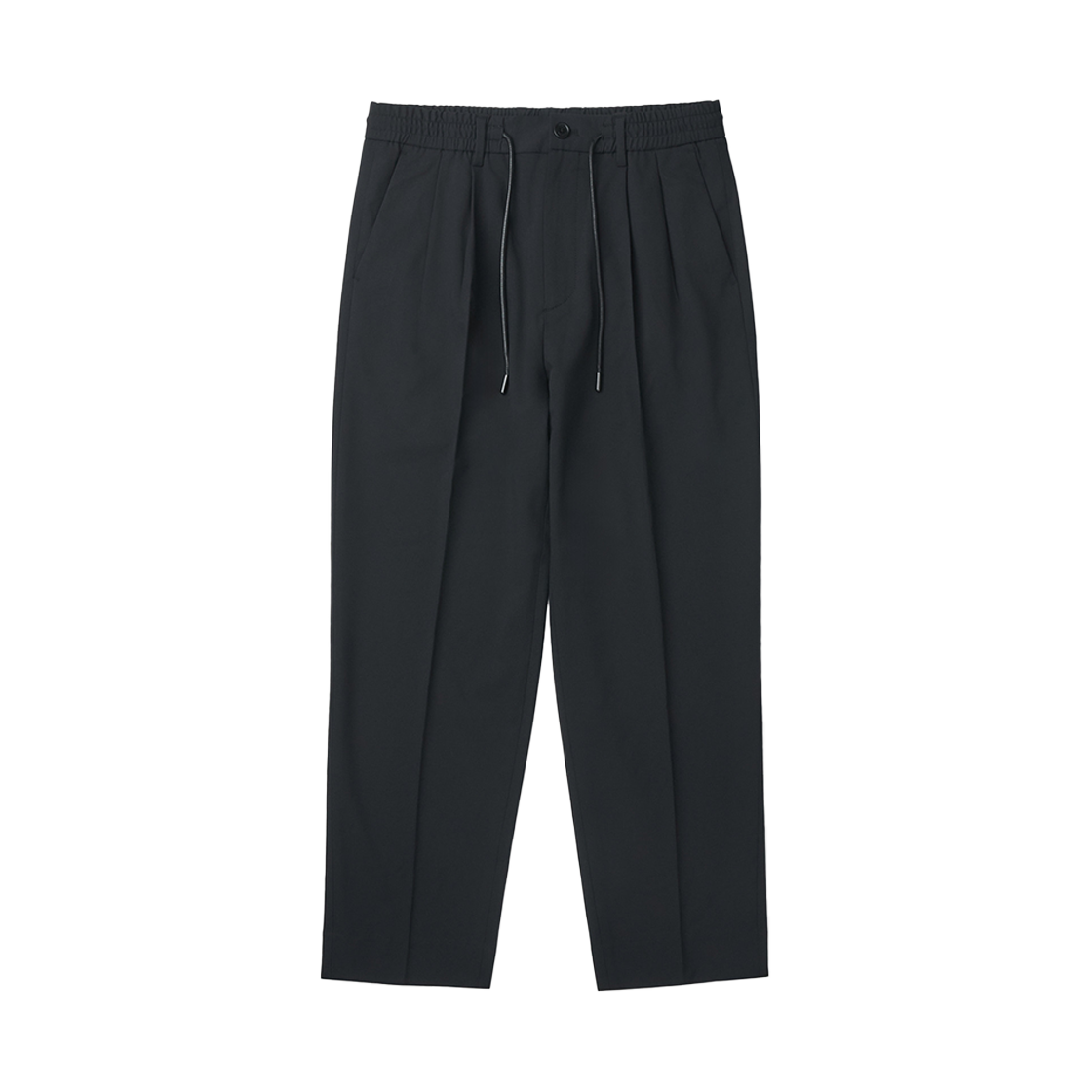 이로 세피아 경량 스트레쳐블 투턱 밴딩 팬츠 블랙(Iro Sepia Lightweight Stretchable Two-Tuck Banding Pants Black) - 1