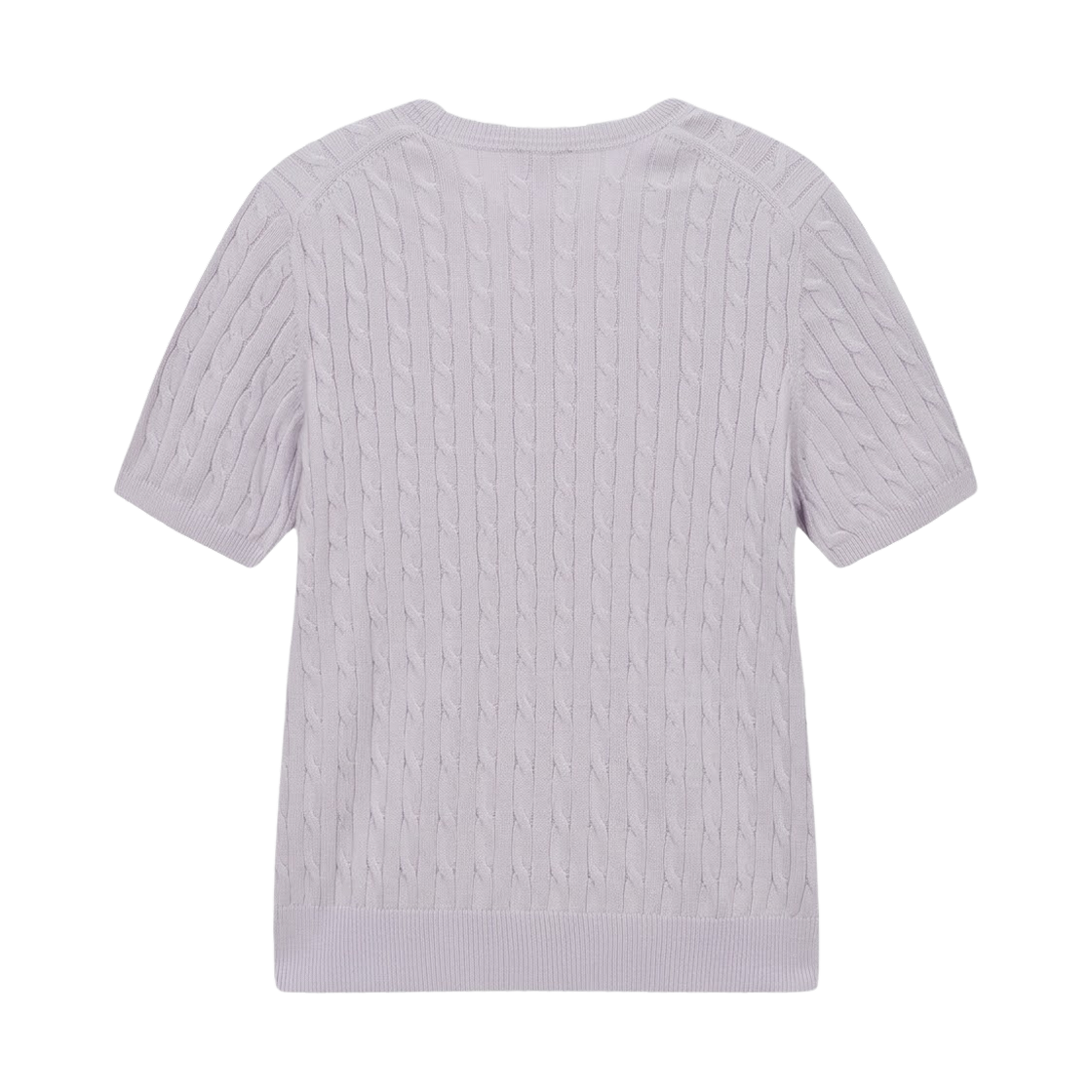 (W) 노스페이스 화이트 라벨 케이블 숏슬리브 스웨터 라일락 - 26SS((W) The North Face White Label Cable S/S Sweater Lilac - 26SS) - 2