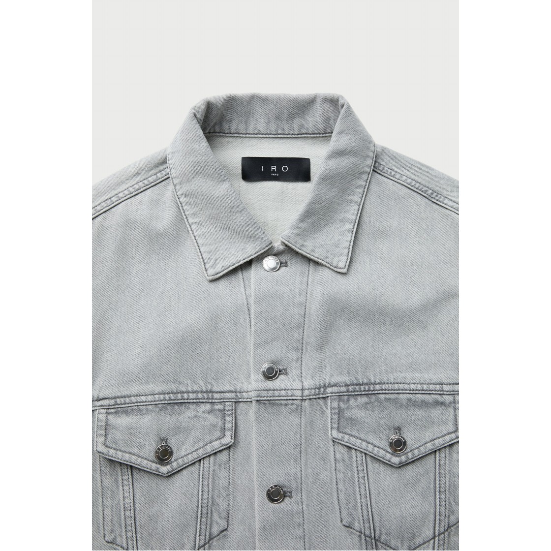 이로 지얌 데님 트러커 자켓 그레이(Iro Jyam Denim Trucker Jacket Gray) - 4