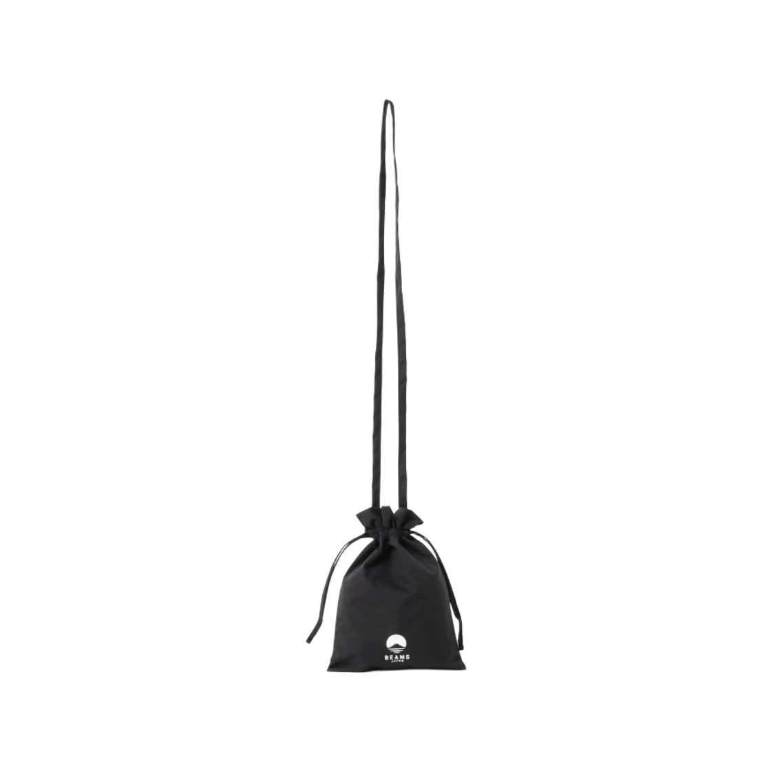 빔즈 재팬 로고 드로우스트링 숄더백 블랙(Beams Japan Logo Drawstring Shoulder Bag Black)