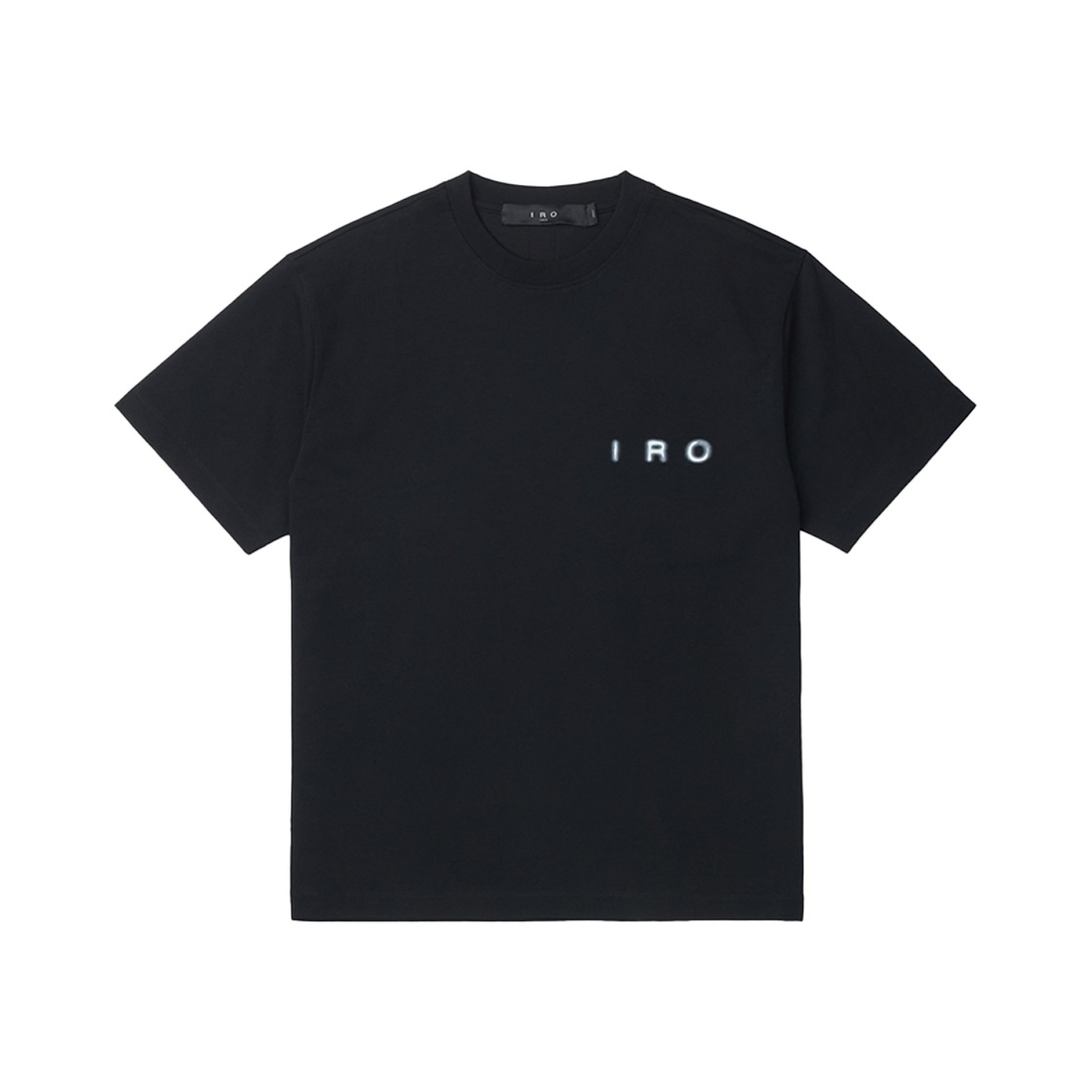 이로 블러 페이드 로고 반팔 티셔츠 블랙(Iro Blur Faded Logo Short Sleeve T-Shirt Black)