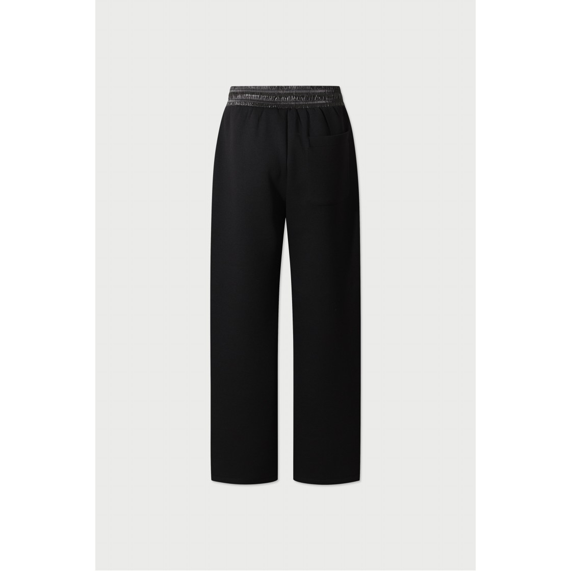 이로 바그 쿠션지 와이드 스트레이트 핏 팬츠 블랙(Iro Vague Cushion Fabric Wide Straight Fit Pants Black) - 6