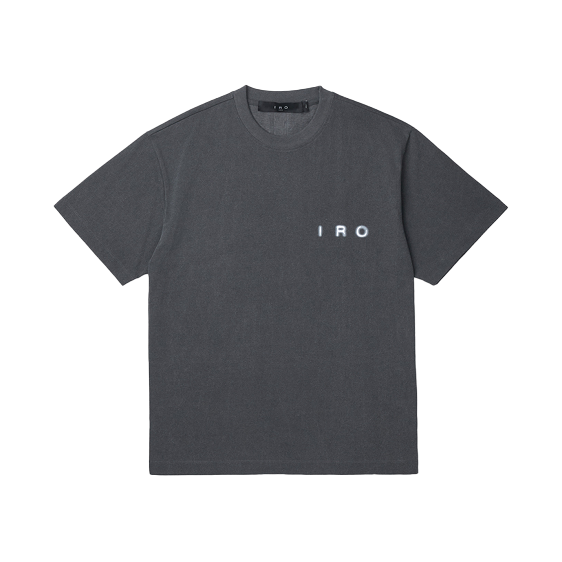 이로 블러 페이드 로고 반팔 티셔츠 그레이(Iro Blur Faded Logo Short Sleeve T-Shirt Gray)