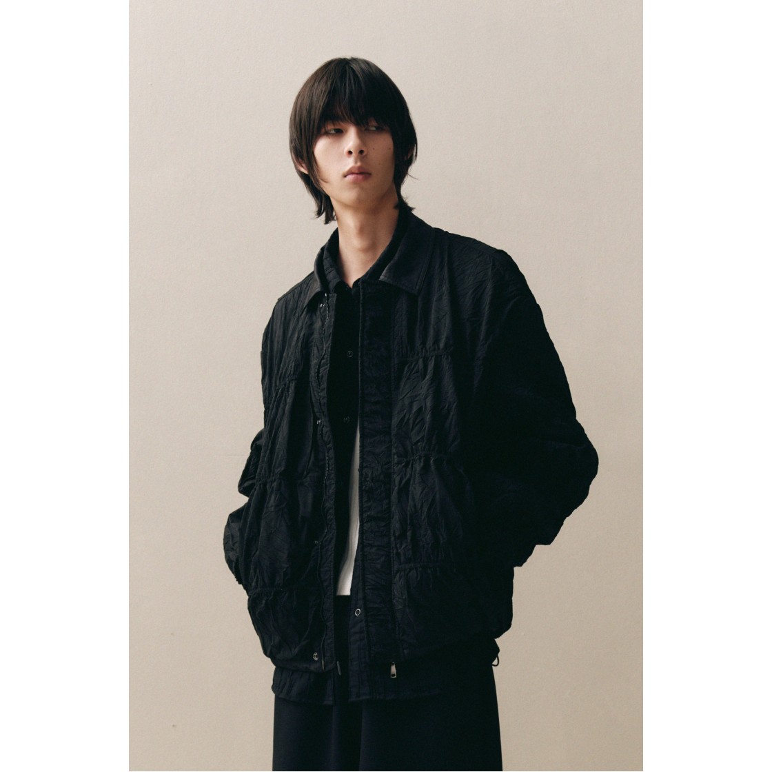 이로 벨랭 셔링 코치 점퍼 블랙(Iro Velin Shirring Coach Jumper Black) - 2