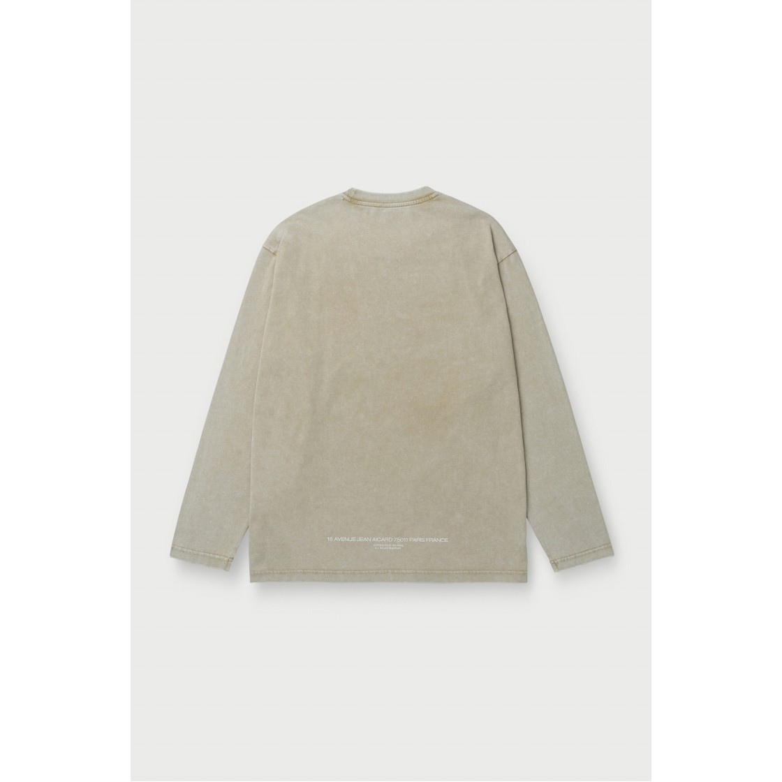 이로 카리스 피그먼트 워시드 로고 롱슬리브 티셔츠 베이지(Iro Caris Pigment Washed Logo Long Sleeve T-Shirt Beige) - 3