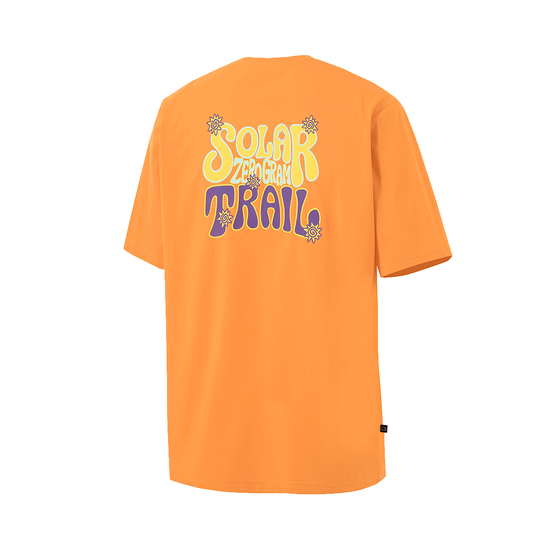 제로그램 SOLAR TRAIL Sorona 백그래픽 반팔 티셔츠(ZEROGRAM Solar Trail Sorona Back Graphic SS Orange)