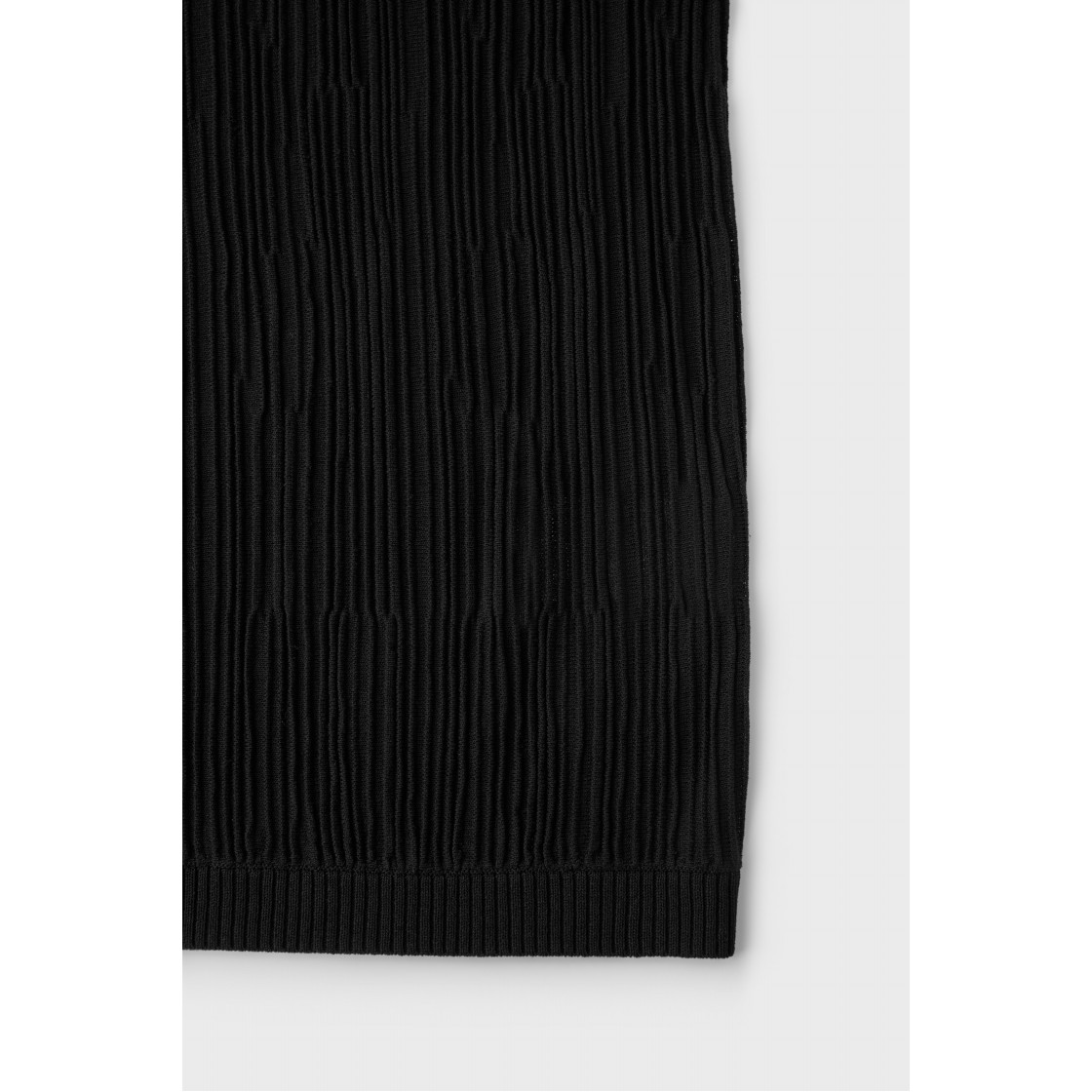 이로 플리츠 플리츠 반팔 라운드 스웨터 블랙(Iro Pleats Pleats Short Sleeve Round Sweater Black) - 6