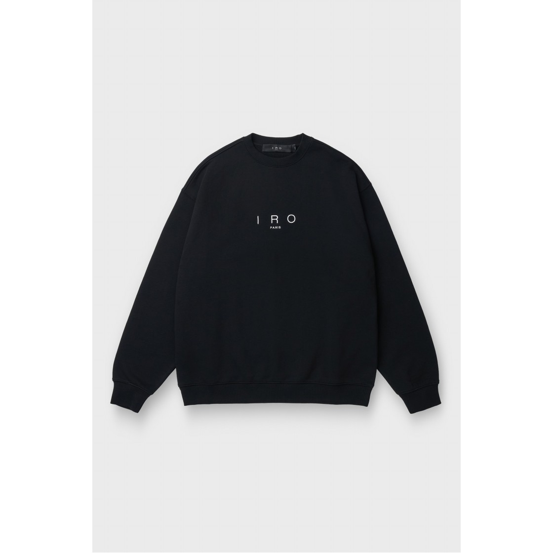 이로 플라콘 베이직 로고자수 스웨트셔츠 블랙(Iro Flacon Basic Logo Embroidered Sweatshirt Black) - 2