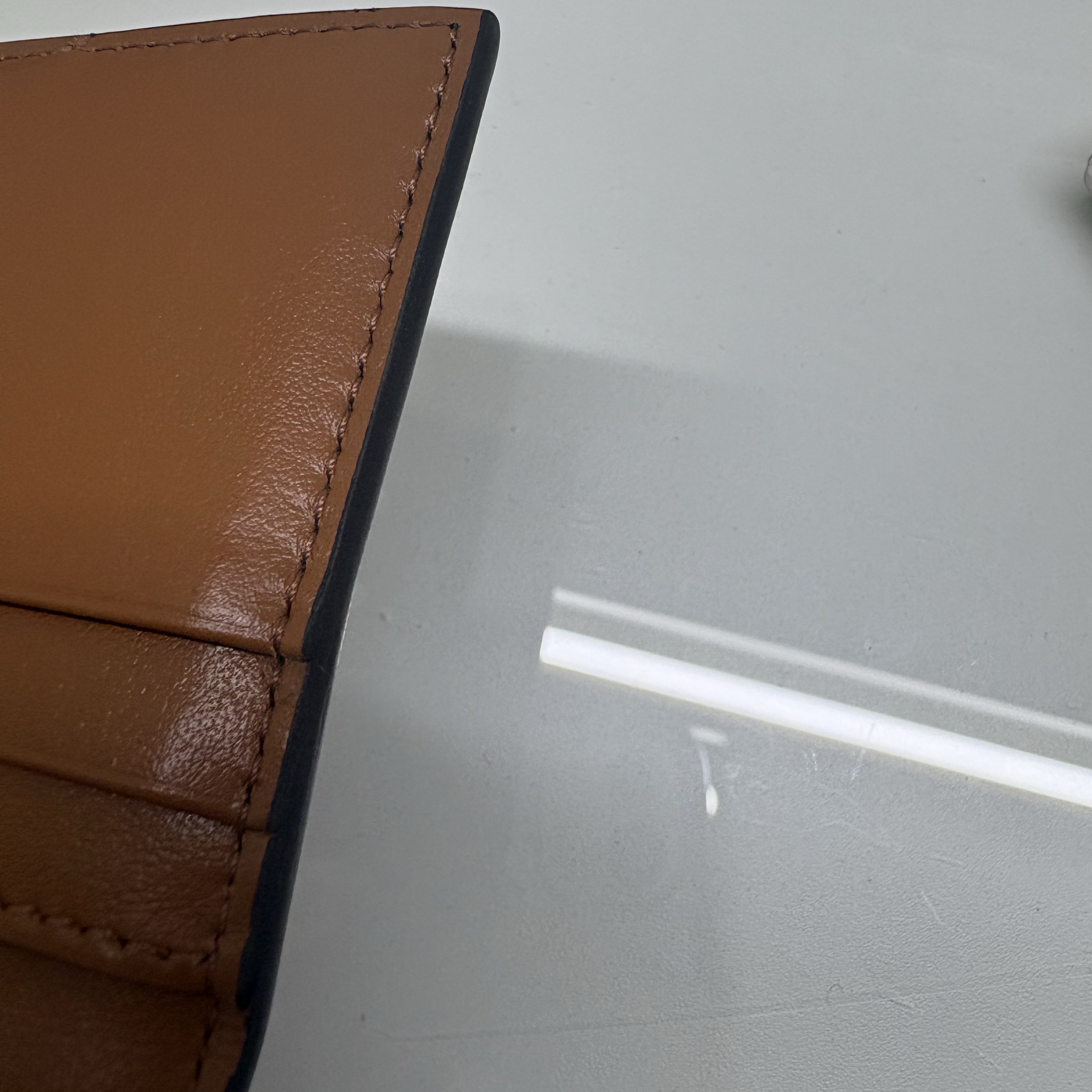 Celine Bi-Fold Card Holder in Triomphe Canvas Tan 착용 스타일 - 4