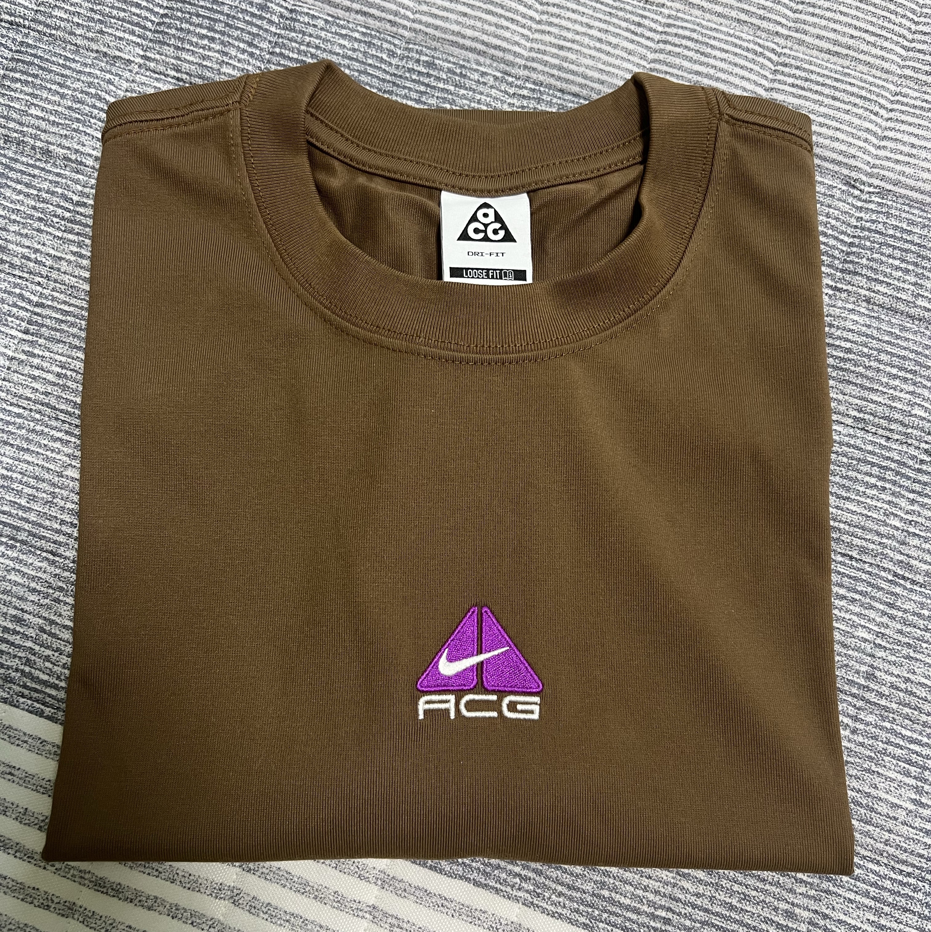 Nike ACG LBR Lungs T-Shirt Mosswood Brown - Asia 착용 스타일