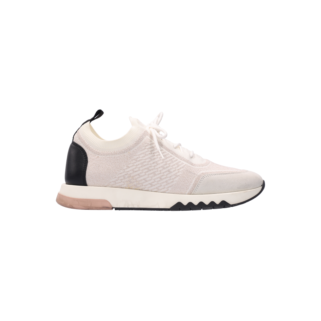 ITSUGEOQPWK3 Hermes H202228Z Addict Sneakers Fabric White & Pink