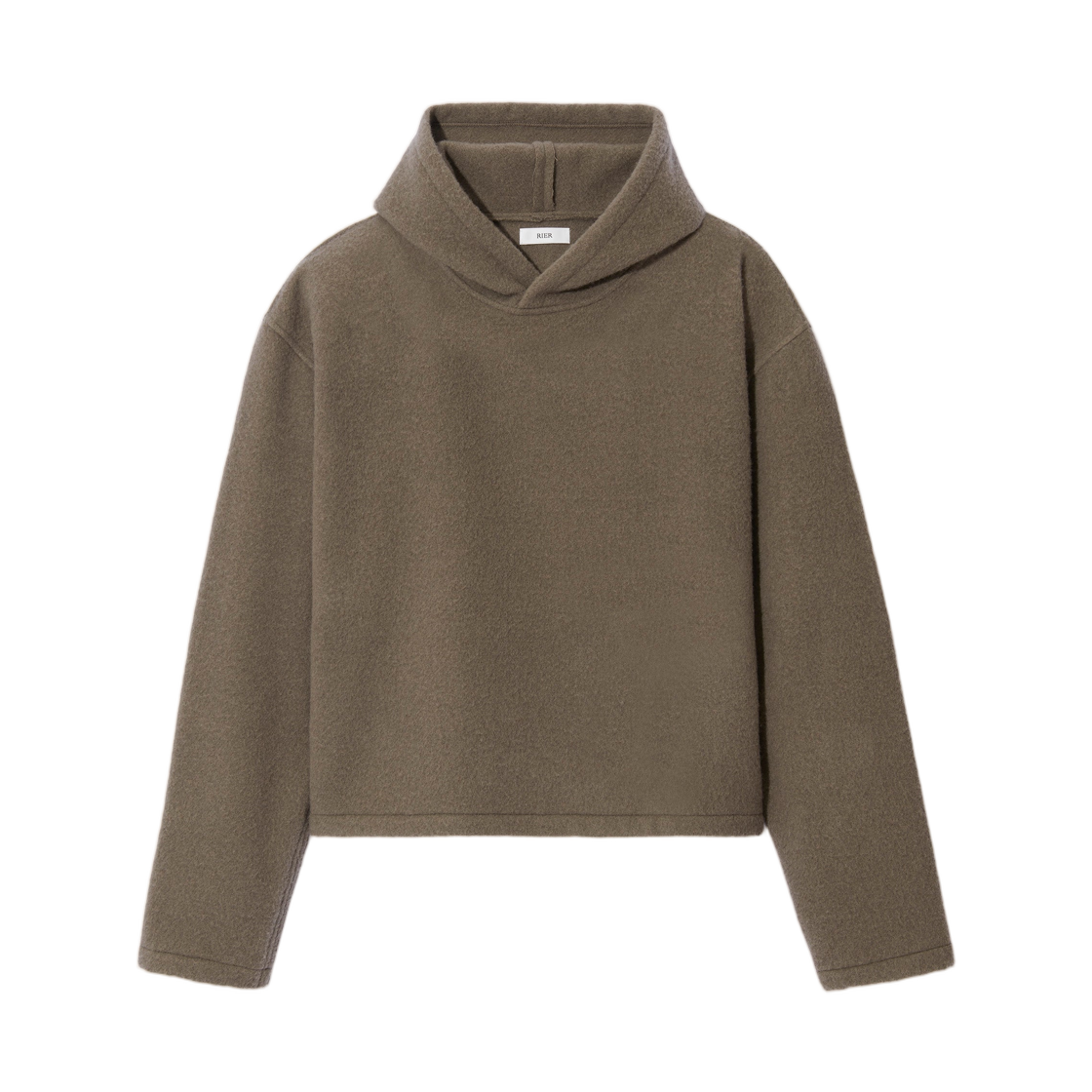 리에르 플리스 후디 크롭 아흐질(Rier Fleece Hoodie Crop Argile)