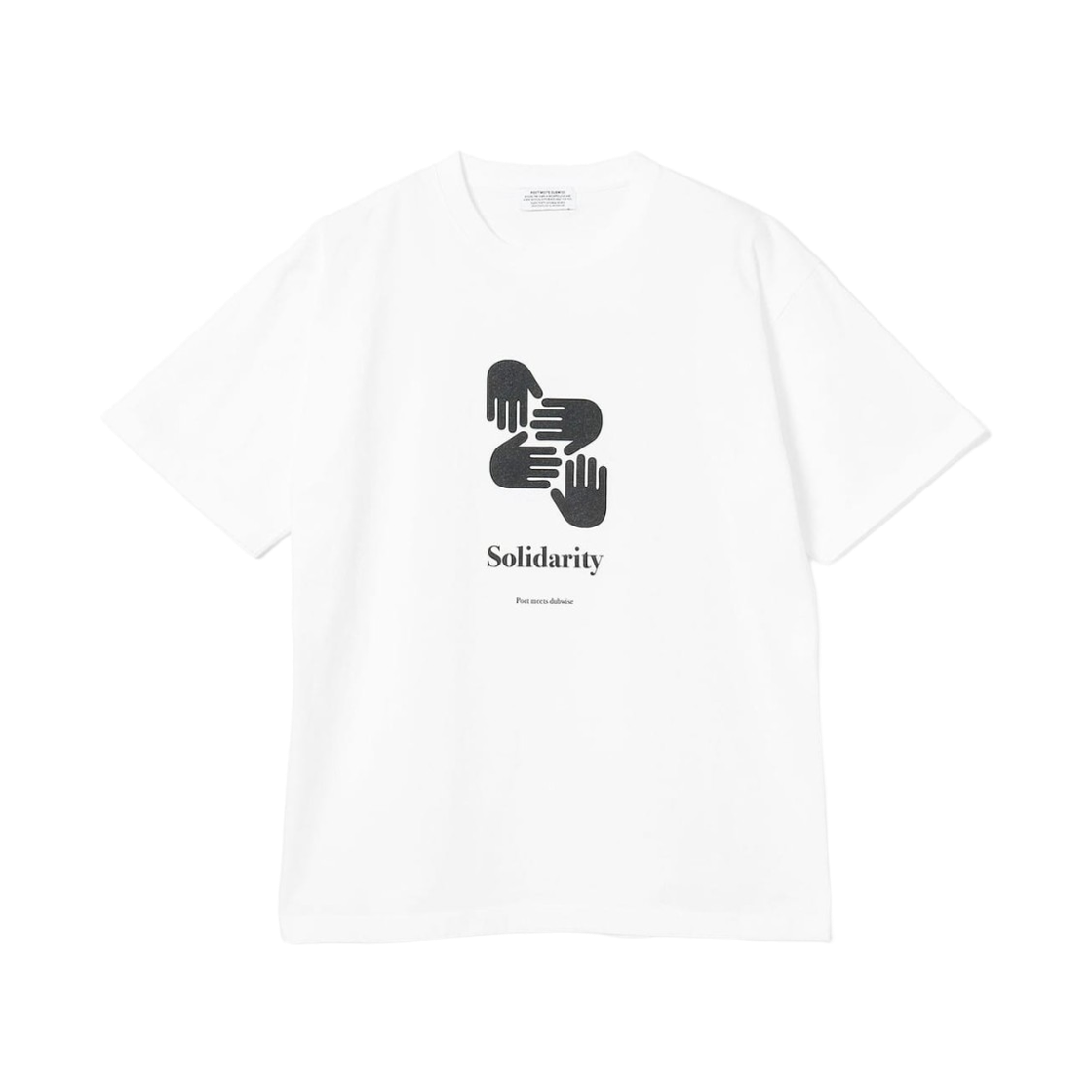 빔즈 레코즈 x 포엣 미츠 덥와이즈 솔리더리티 티셔츠 화이트(Beams Records x Poet Meets Dubwise Solidarity T-Shirt White) - 1