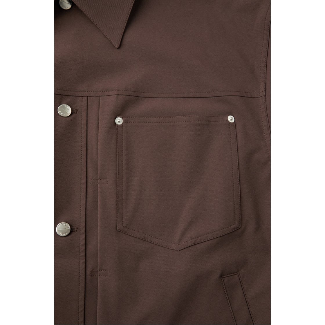 이로 재고원단 트윌스트레치 트러커 브라운(Iro Stock Fabric Twill Stretch Trucker Jacket Brown) - 5