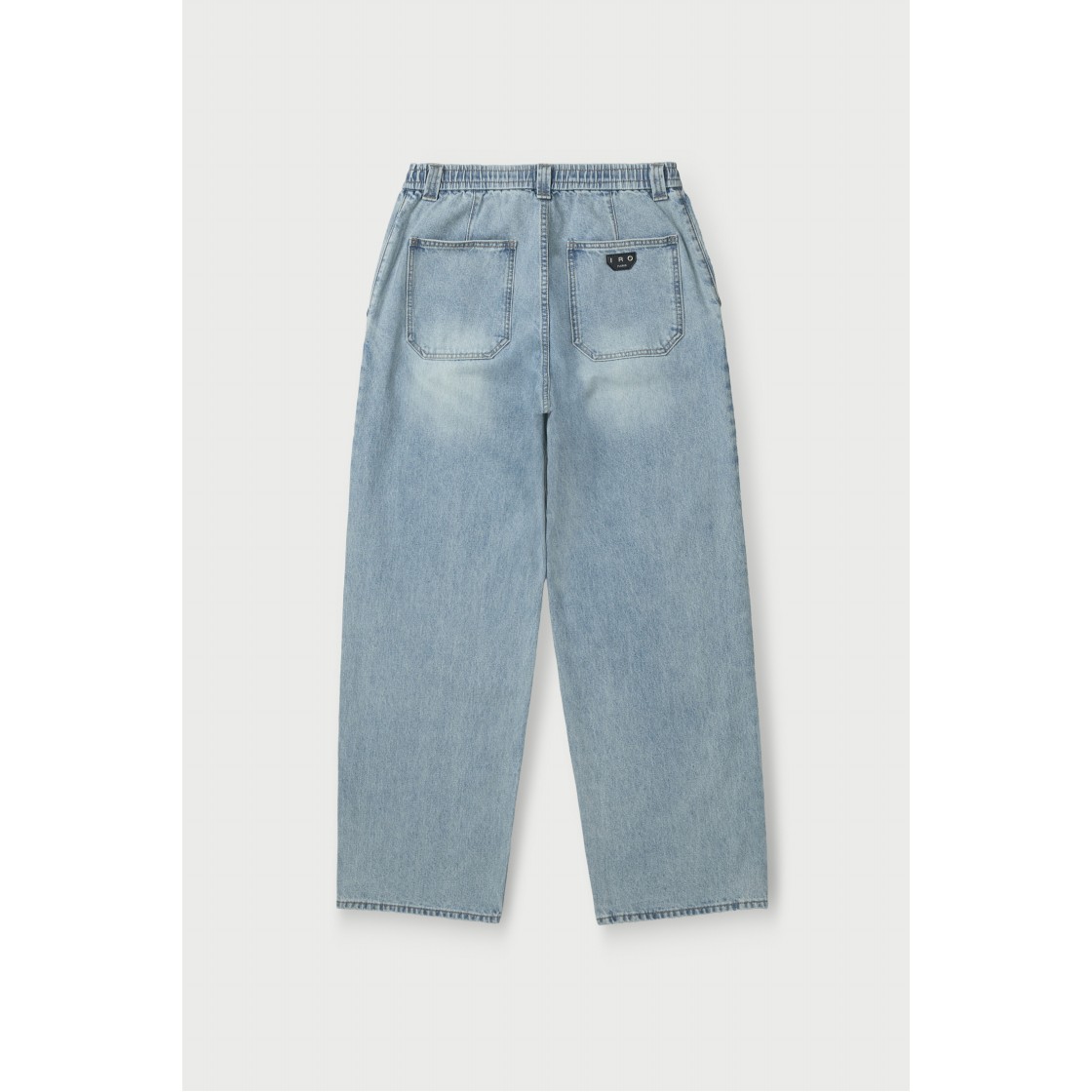 이로 밴딩 루즈핏 데님 팬츠 라이트 블루(Iro Banding Loose Fit Denim Pants Light Blue) - 3