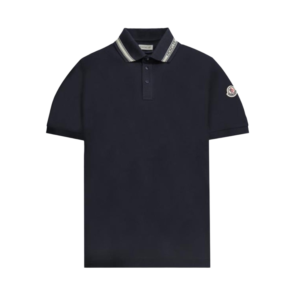 L1-091-8A00022-84720-77X Moncler Cotton Piquet Polo Shirt Dark Blue - 26SS