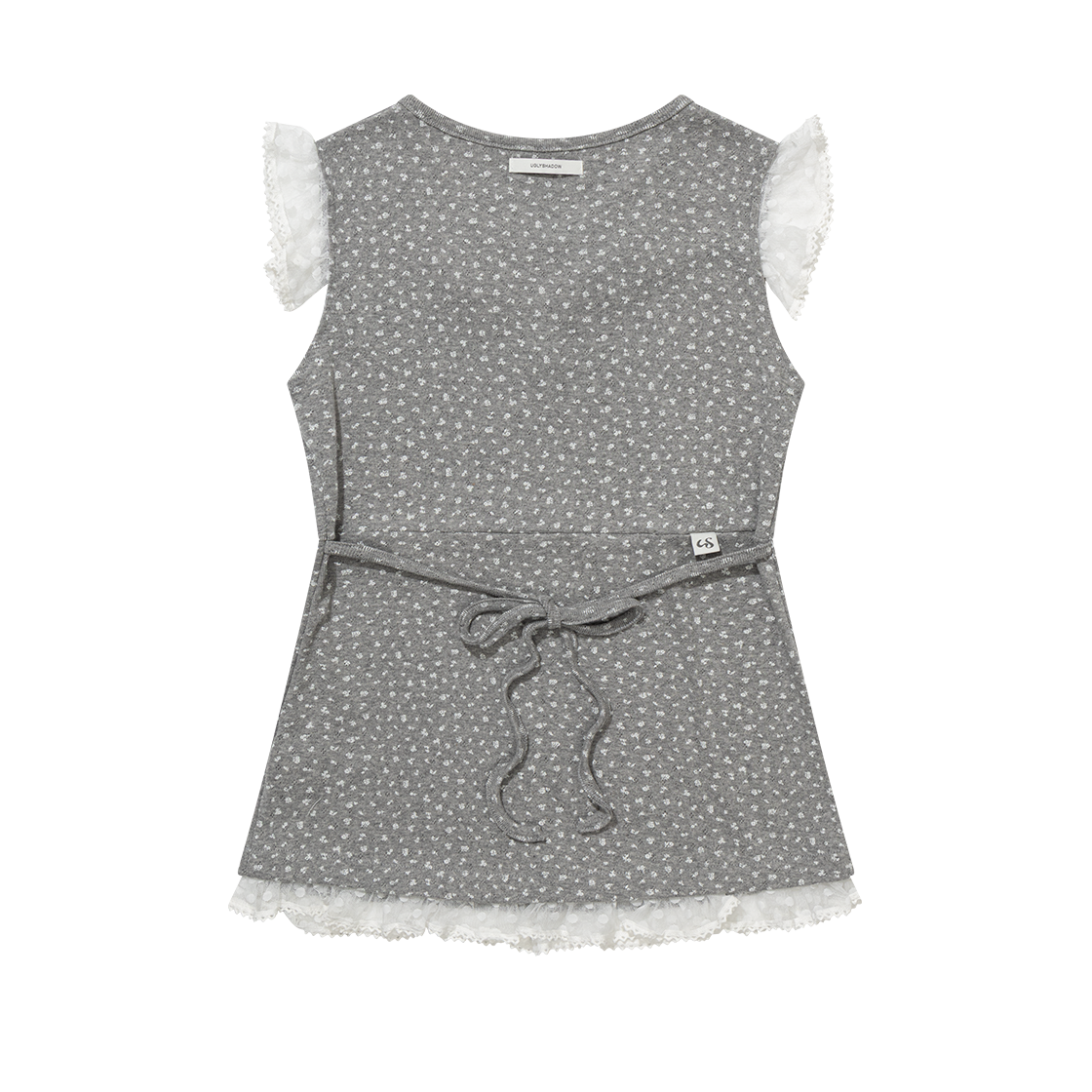 어글리쉐도우 플라워 레이스 슬리브리스 그레이(UGLYSHADOW Flower Lace Sleeveless Grey) - 2
