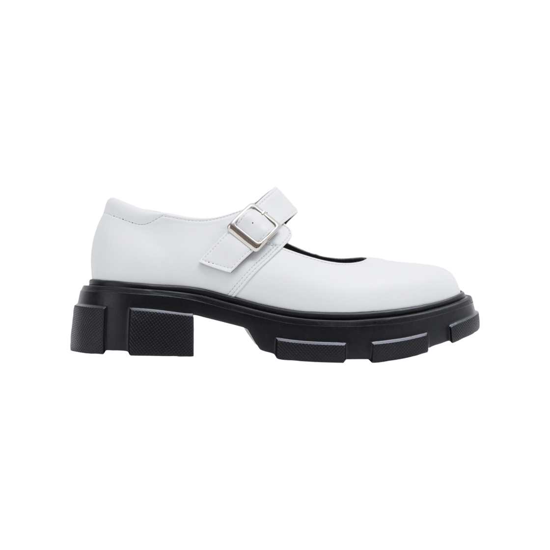 하루타 HS-4311 메리제인 청키힐 화이트(Haruta HS-4311 Maryjane Chunky Heel White)