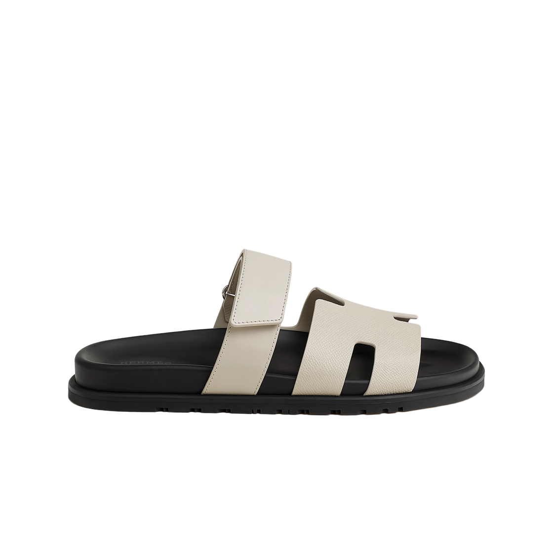 H252916ZHF8 Hermes Chypre Sandals Calfskin Epsom Calfskin & Beige Glaise