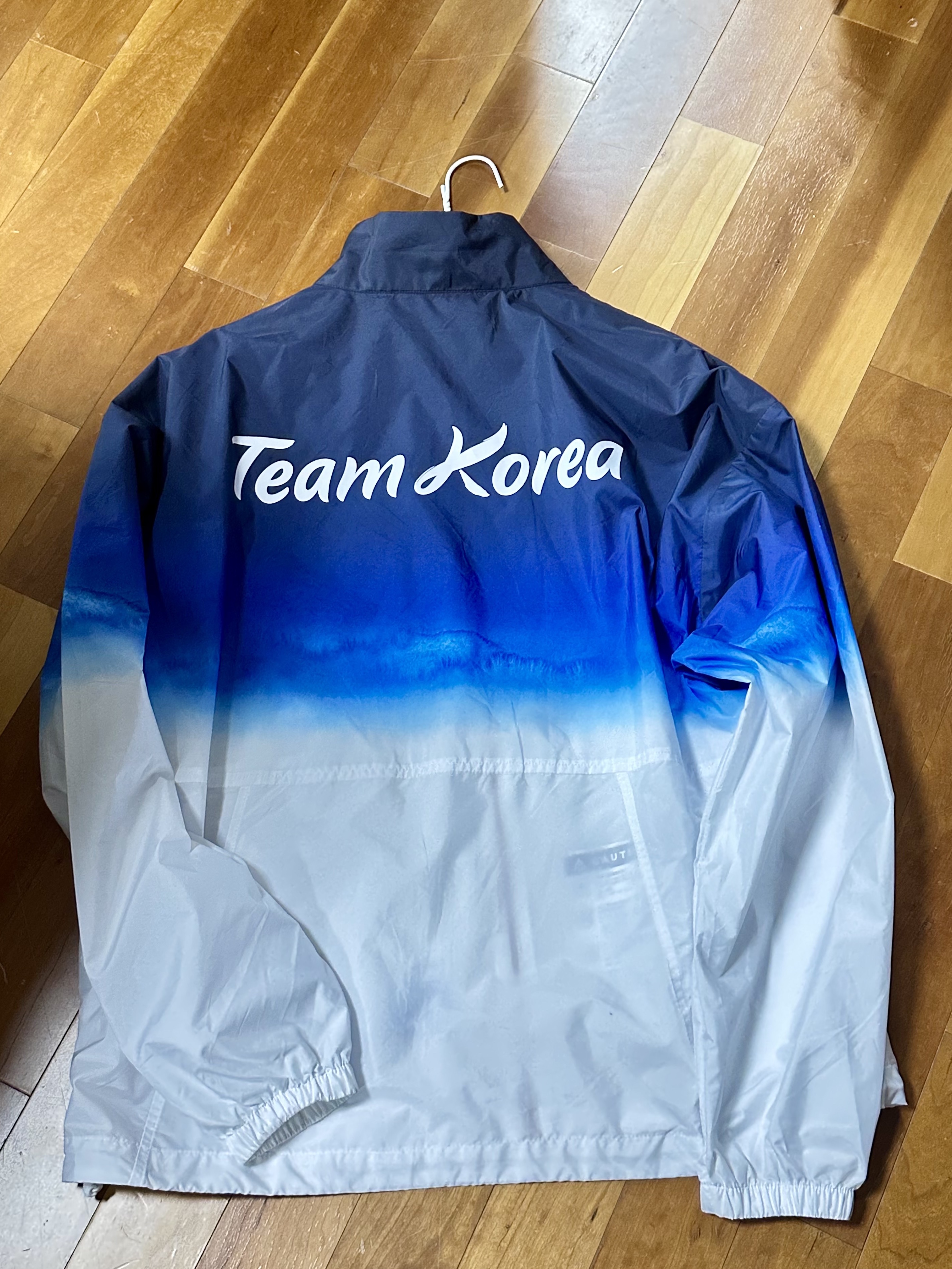 The North Face PO Team Korea Reston Jacket White 착용 스타일