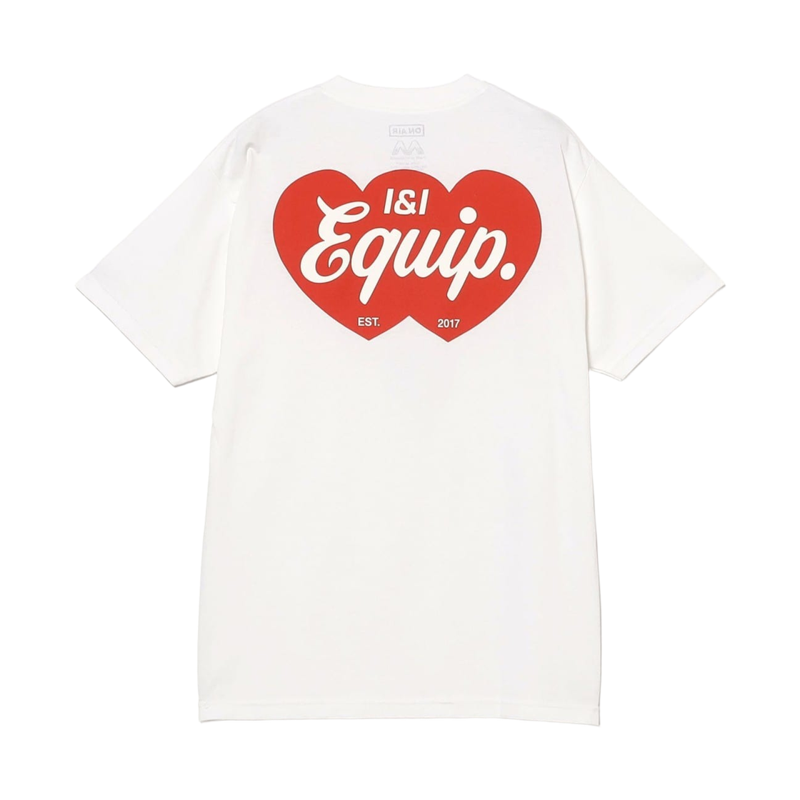 빔즈 T x 온 에어 I&I 이큅 숏슬리브 티셔츠 화이트(Beams T x On Air I&I Equip Short Sleeve T-Shirt White)