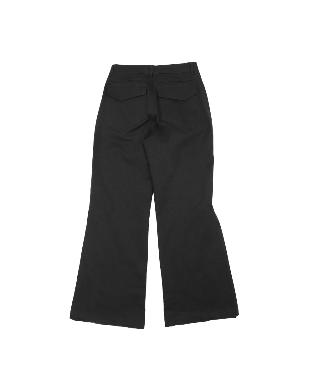 미와이후 사이드 랩 플레어 팬츠 블랙(Miyhoo Side Wrap Flare Pants Black) - 2