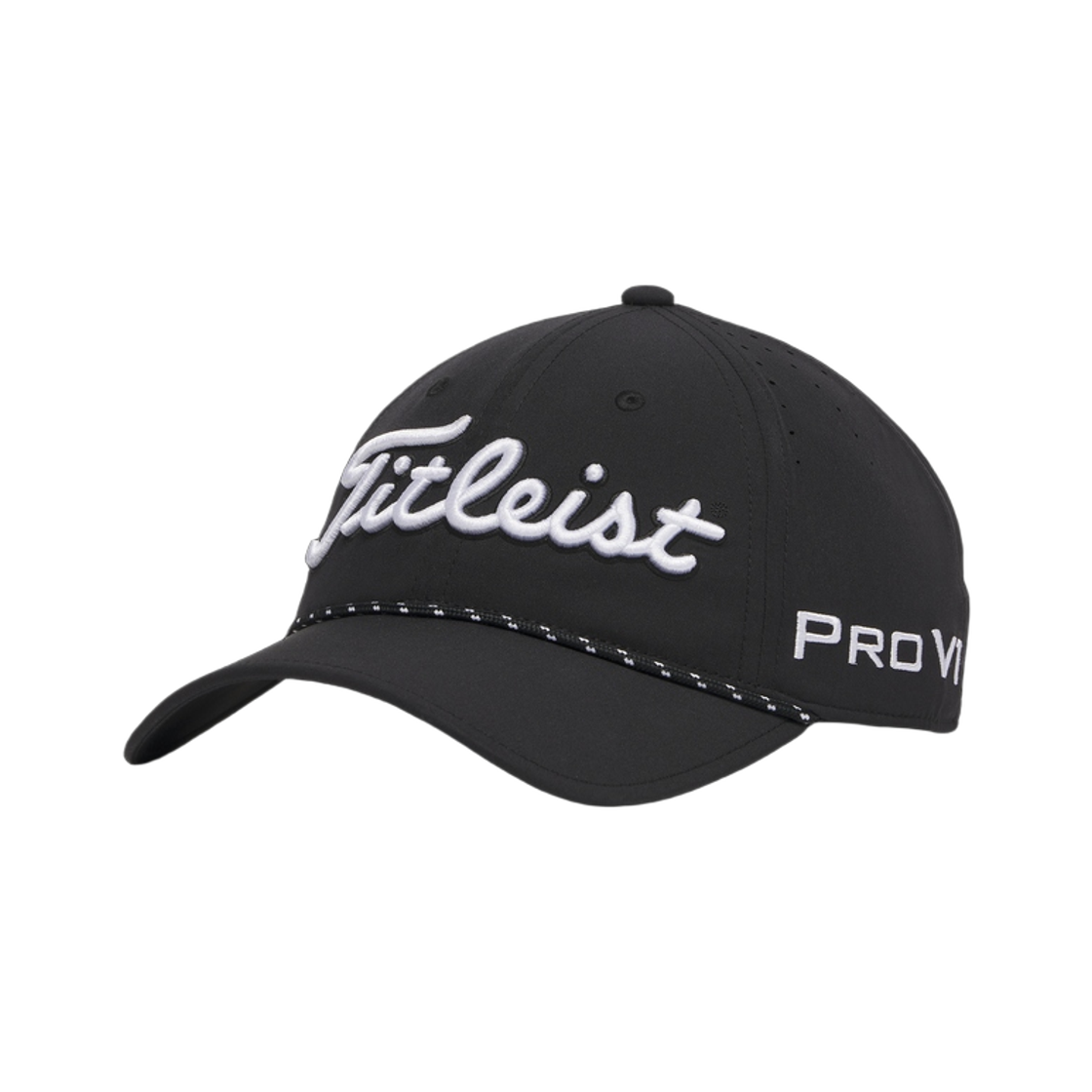 타이틀리스트 투어 브리저 캡 블랙 화이트(Titleist Tour Breezer Cap Black White)
