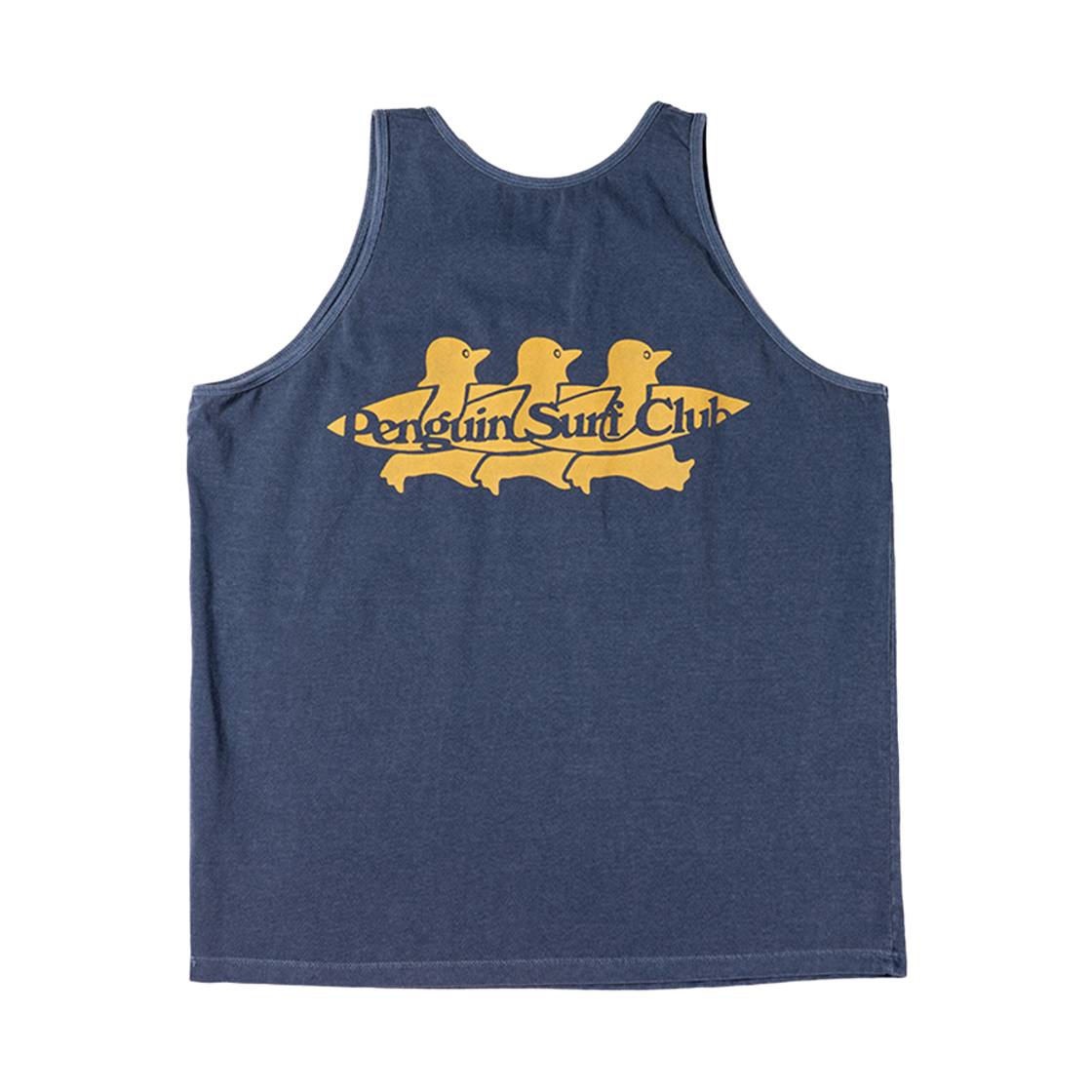 빅웨이브 컬렉티브 펭귄 서프 클럽 피그먼트 나시 네이비(BIGWAVE COLLECTIVE Penguin Surf Club Sleeveless Navy) - 1