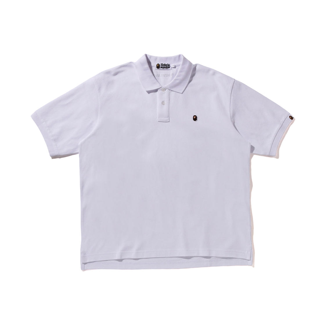 - BAPE One Point Regular Fit Polo Shirt White