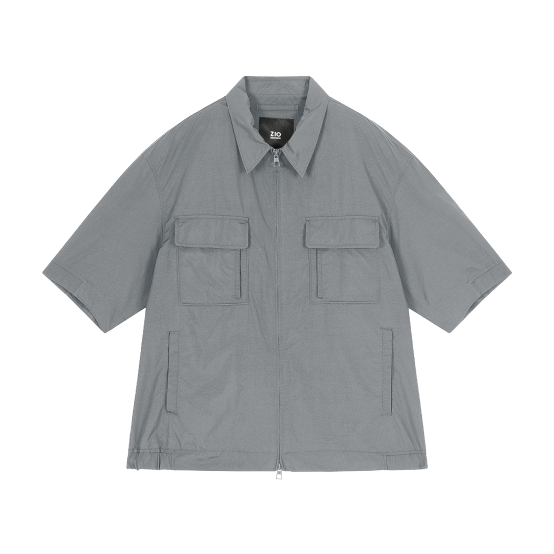 지오송지오 ZSZO 벨로시티 집업 하프 셔츠 라이트그레이 BI3SH702LG
