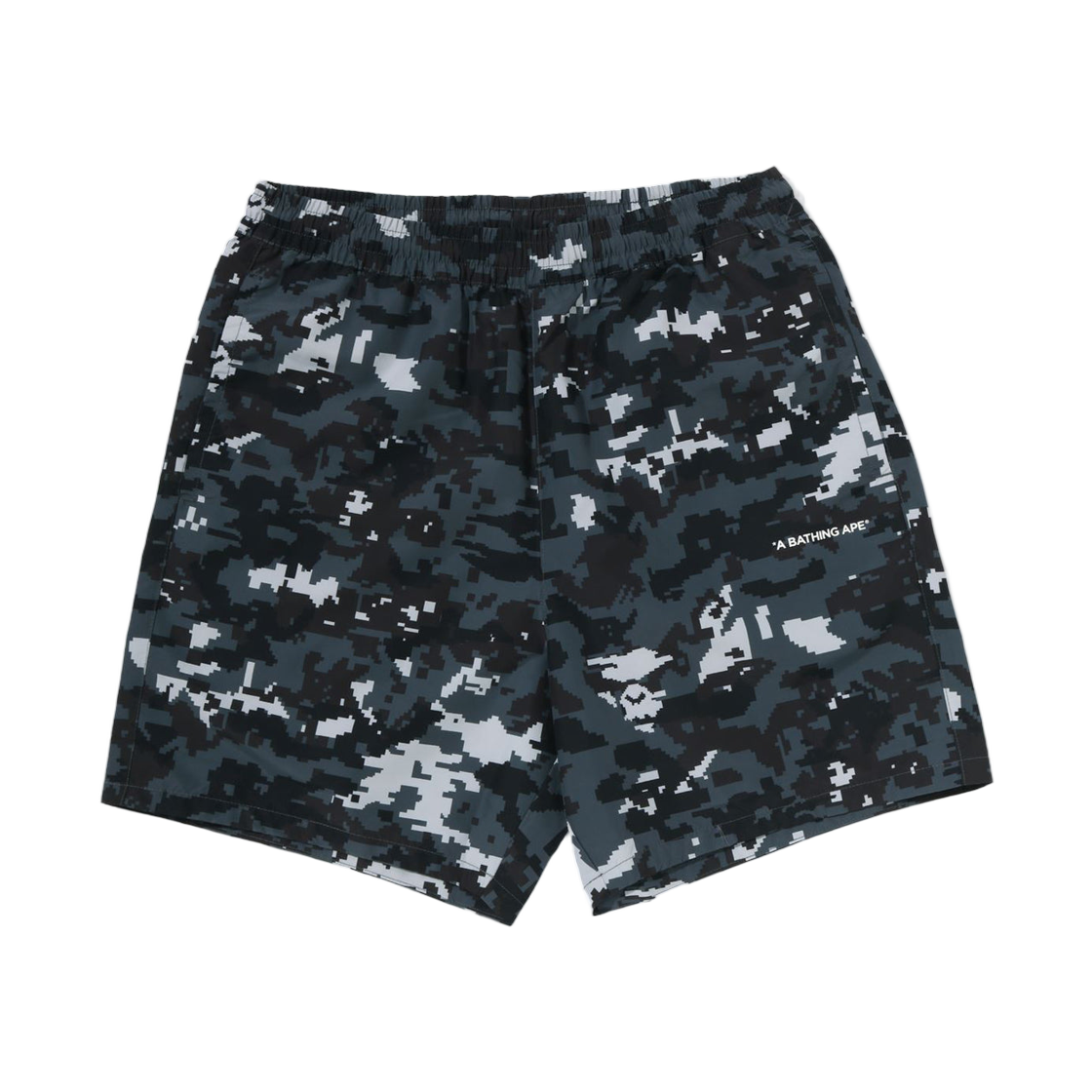 베이프 멀티 픽셀 카모 릴렉스드 핏 비치 쇼츠 블랙(BAPE Multi Pixel Camo Relaxed Fit Beach Shorts Black) - 1
