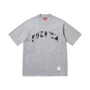 Supreme Fuck Em Plaid S/S Top Heather Grey - 26SS