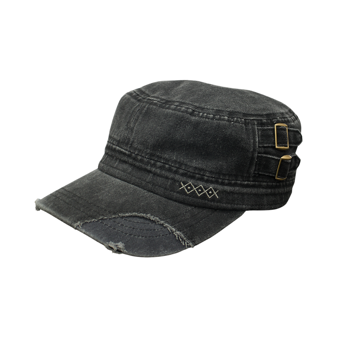 메인부스 패치워크 밀리터리 캡 차콜(MAINBOOTH Patchwork Military Cap Charcoal) - 4