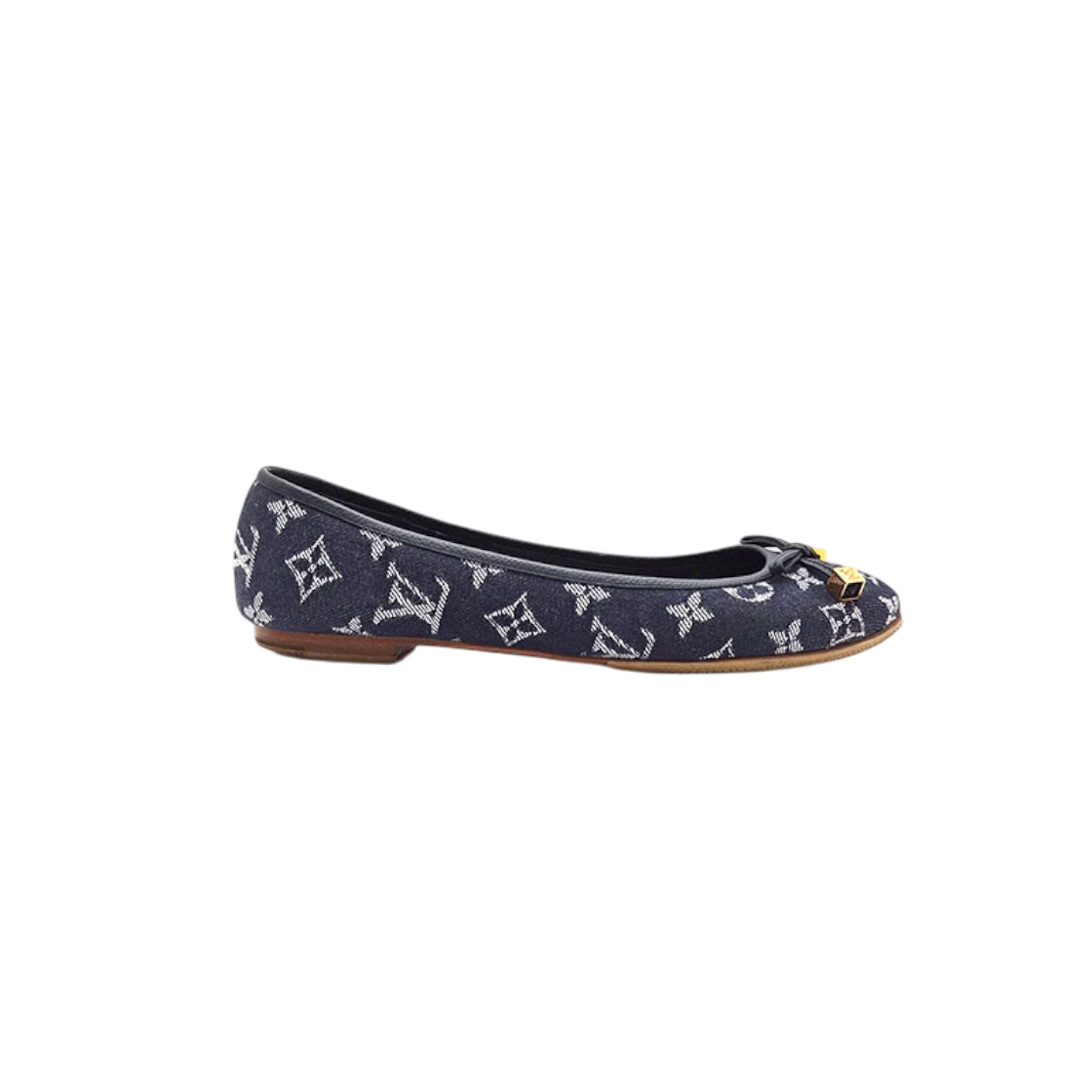 IT8OJ6DS93SD Louis Vuitton Denim Ballerina Flats L673090