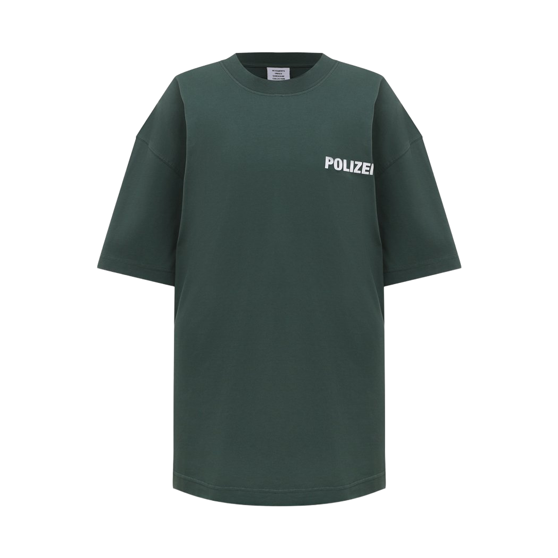 베트멍 폴리자이 티셔츠 폴리스 그린(Vetements Polizei T-Shirt Police Green)