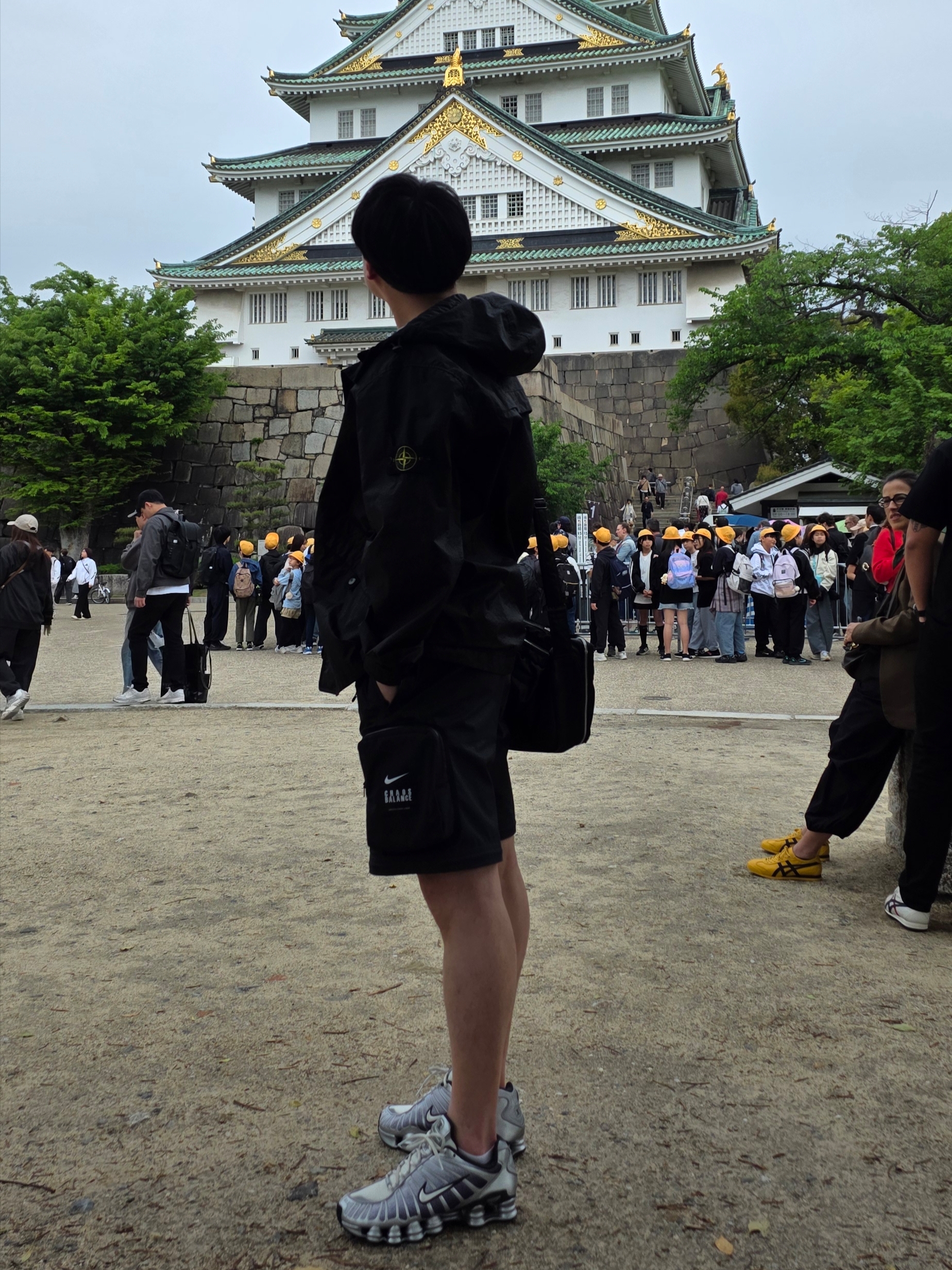 Stone Island 4100093 Water-Resistant Hooded Jacket Black - 25SS 착용 스타일