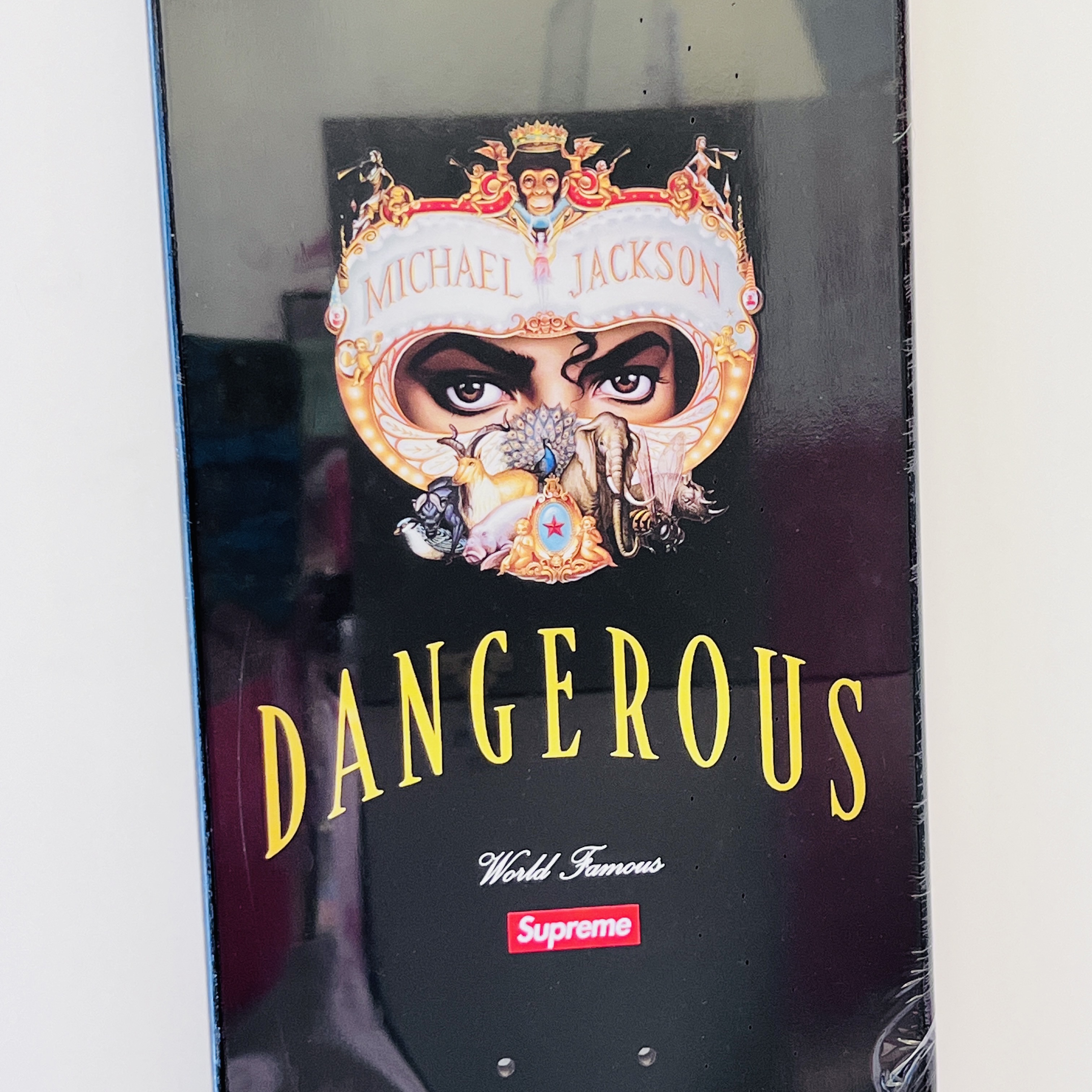 Supreme x Michael Jackson Dangerous Skateboard Multicolor - 25FW 착용 스타일 - 2