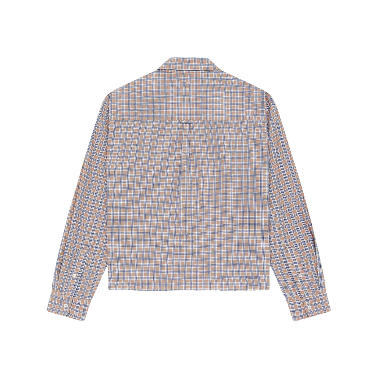 [KREAM 단독] 어바웃 블랭크 로우 헴 체크 셔츠 골드 - 26FW([KREAM 단독] About:Blank Raw Hem Check Shirt Gold - 26FW) - 2