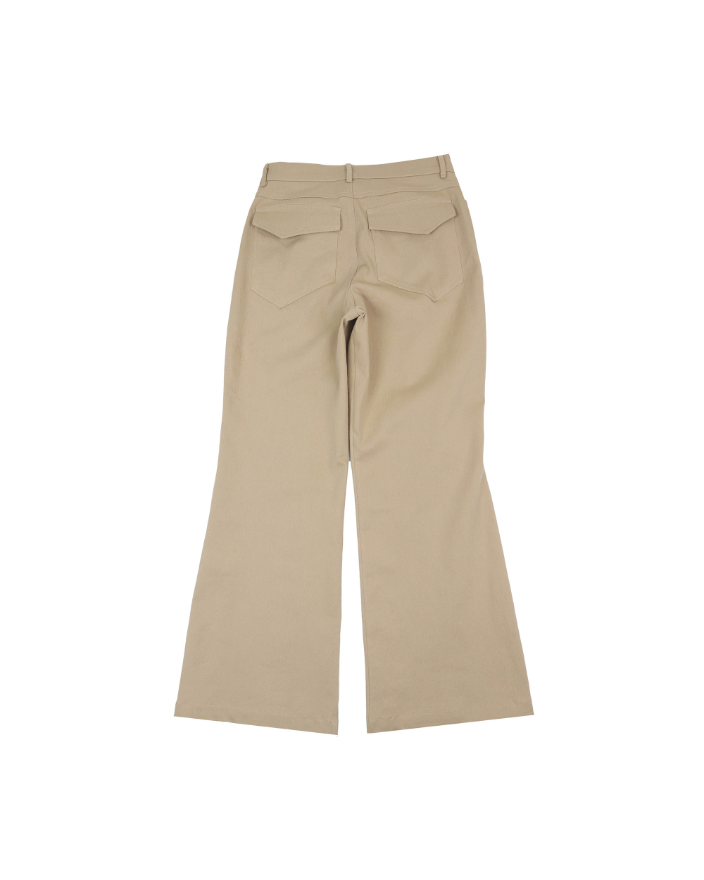 미와이후 사이드 랩 플레어 팬츠 베이지(Miyhoo Side Wrap Flare Pants Beige) - 2