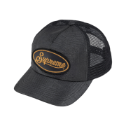 Supreme Raffia Mesh Back 5-Panel Black - 26SS