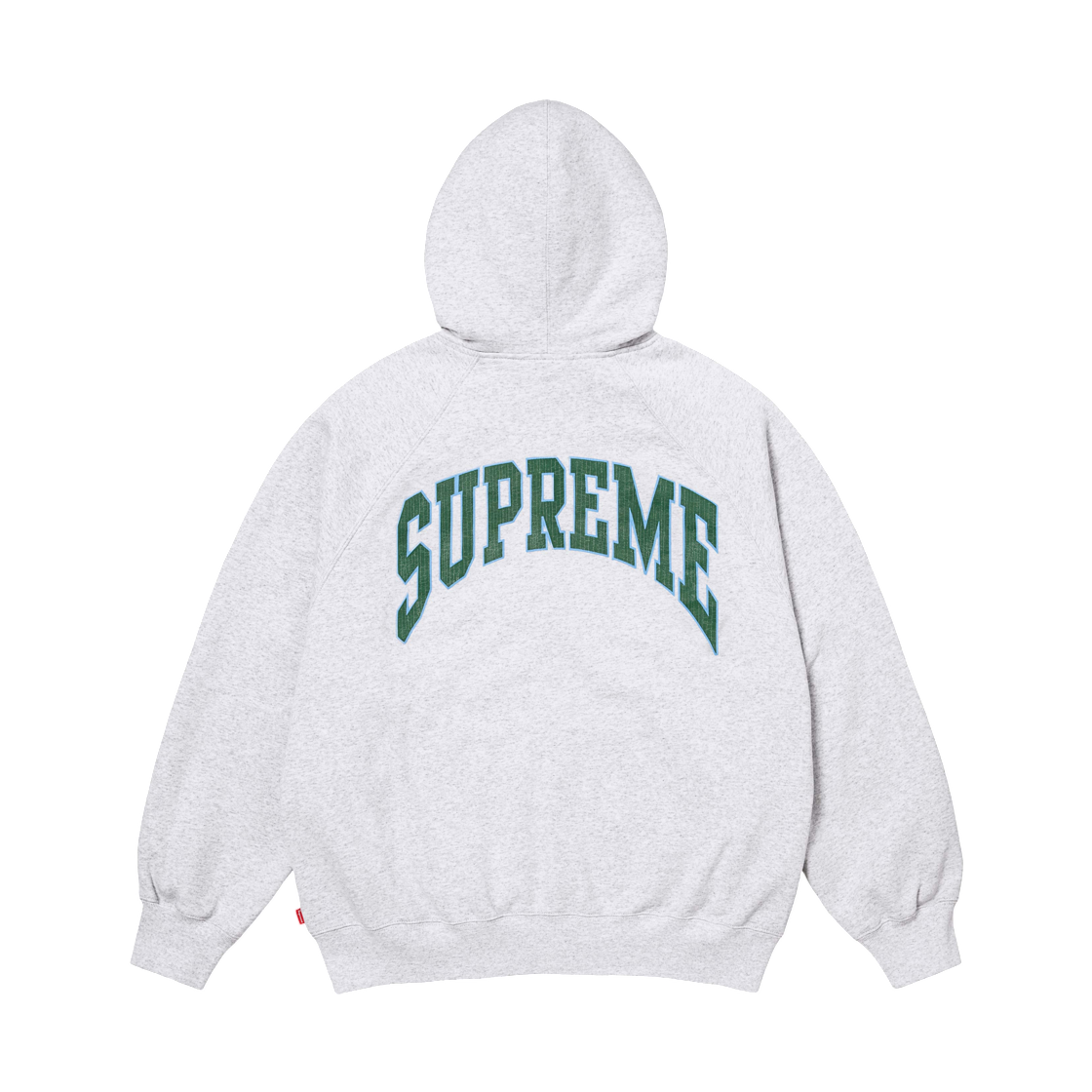 슈프림 크랙 래글런 집업 후드 스웨트셔츠 애쉬 그레이 - 26SS(Supreme Cracked Raglan Zip Up Hooded Sweatshirt Ash Grey - 26SS) - 2