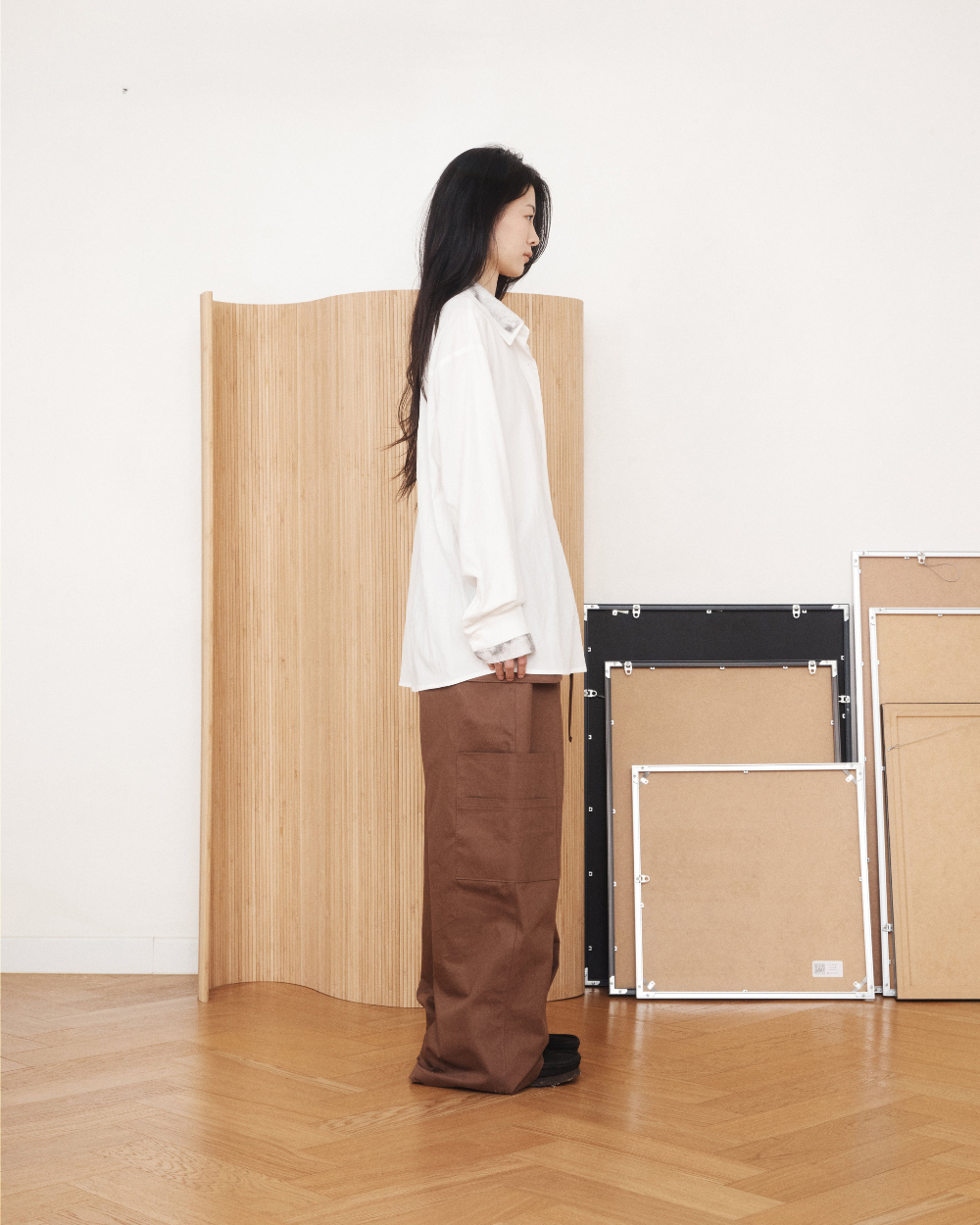 미와이후 소프트 레이어드 오버 셔츠 화이트(Miyhoo Soft Layered Over Shirt White) - 5