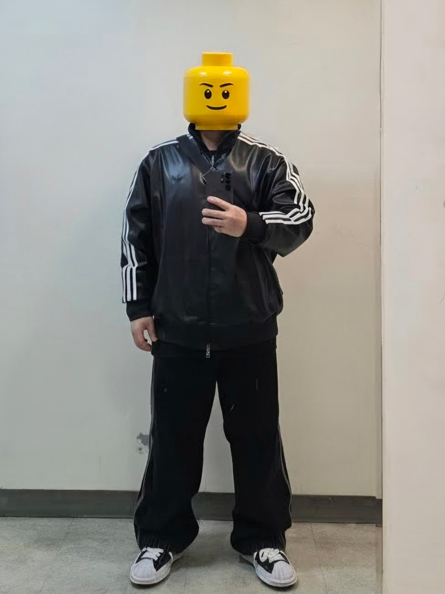 Adidas Pleather 3S Track Top Black - KR Sizing, Maison Mihara Yasuhiro Blakey OG Sole Canvas Low-top Sneakers Black White 착용 스타일