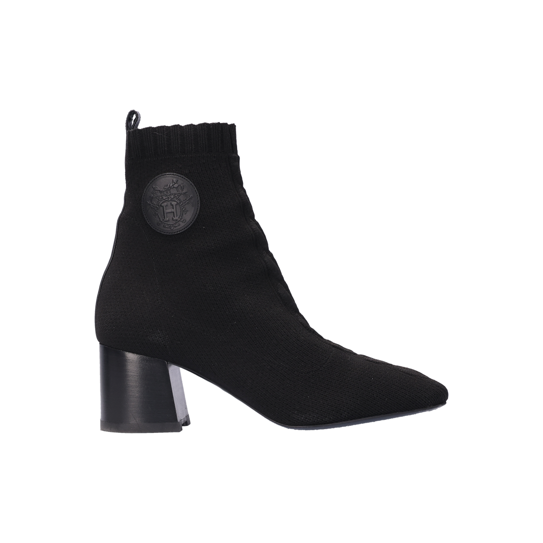 IT7JAKKPNC48 Hermes H192034Z Bolver 60 Ankle Boots Knit & Noir
